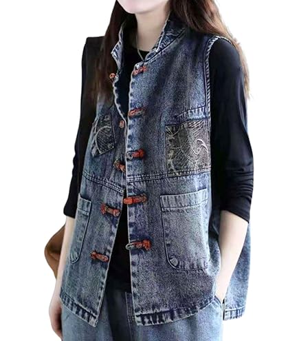 Amazon.co.jp: レディース 刺繍スパンコール ビーズ ベスト